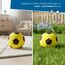 alldoro 68734 Schaumstoffball 6er Set Gelb, Ø 20 cm, extra weiche Softbälle, Fußball für Kinder ab 0 Jahren, leise & leicht, Ball für Indoor & Outdoor