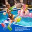 Delycazy Wasserpistole für Kinder, 2 Stücke Wasserpistole mit 10 Meter Großer Reichweite Super Wasser Soaker Spritzpistole 650ML Wasserspritzpistole Schwimmbad Strand Outdoor Spielzeug für Erwachsene