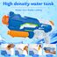 Wasserpistole Kinder – 1200ML Wasserspritzpistole mit 8–10m Reichweite, Outdoor Spielzeug für Sommer, Strand, Pool & Garten – Wasserblaster große reichweite für Jungen & Mädchen (Blau)