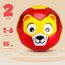 U&C Planet Kinder Fußball Kleinkinder Fußball, Größe 2 Fußbälle, Spielball für Kinder und Babys 1-6 Jahre alt rot Löwe