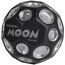 Waboba Dark Side of Moon – Springender Gummiball – Patentiertes Original-Design Ballkrater Erzeugen beim Aufprall EIN knallendes Geräusch – Leicht Greifbar – Flummies für Kinder - Silber - 65mm