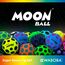 Waboba Moon Ball – am Höchsten Springender Gummiball – Patentiertes Original-Design – Ballkrater Erzeugen beim Aufprall ein knallendes Geräusch – Leicht Greifbar – Flummies für Kinder - Rainbow - 65mm