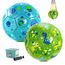U&C Planet 2er Pack Größe 2 Fußball für Kinder 1-6 Jahre Glitzerndes Dinosaurier & Planet Design Inkl. 1 Handpumpe & 2 Tragenetzen Indoor & Outdoor Spielzeug Geschenk