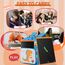LCD Schreibtafel 10 Zoll, Genialba Buntes LCD Schreibtablett, Tragbares Löschbares Zeichenbrett, Elektronischer Tablette, Grafiktablett für Kinderspiele 2 3 4 5 6 7 Jahre alte Mädchen (Orange)