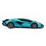 CMJ RC CARS 1:24 Maßstab Offiziell Lizenzierte RC Lamborghini Sián FKP 37, Blaues Lambo Sport Rennspielzeugauto Modellfahrzeug für Jungen Mädchen und Erwachsene Geschenk