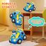 Pup Go Fernbedienung Cartoon Polizeiauto für Kinder 1 2 3 Jahre, Ferngesteuertes Auto Spielzeug mit Musik und Licht, Radio Control Rennwagen Kinderspielzeug, Ideal RC Auto Geschenk für Junge