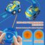 Pup Go Fernbedienung Cartoon Polizeiauto für Kinder 1 2 3 Jahre, Ferngesteuertes Auto Spielzeug mit Musik und Licht, Radio Control Rennwagen Kinderspielzeug, Ideal RC Auto Geschenk für Junge