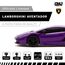 CMJ RC CARS Lamborghini LP700-4 ferngesteuertes ferngesteuertes Auto, offizielles Lizenzprodukt, Maßstab 1:24, Arbeitsscheinwerfer, 2,4 GHz, tolles Kinderspielzeug, Auto (lila)