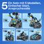 Sillbird Technik Roboter Bauspielzeug für Jungen 8-12 Jahre, 5-in-1 Programmierbares Robot mit App-Fernsteuerung, Geschenk für Weihnachten und Geburtstag, 488 Teile