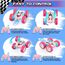 cosone Rosa Ferngesteuertes Auto für Mädchen RC Stunt-Car mit LED-Scheinwerfern 4WD 2.4GHz 360° Flip Crawler mit 2 Modulare Akkus Spielzeugauto für Kinder 6–12 Jahre