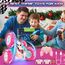 cosone Rosa Ferngesteuertes Auto für Mädchen RC Stunt-Car mit LED-Scheinwerfern 4WD 2.4GHz 360° Flip Crawler mit 2 Modulare Akkus Spielzeugauto für Kinder 6–12 Jahre