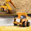 JOYIN Ferngesteuerter LKW Muldenkipper, 2,4 GHz RC Kipplaster Traktor Bagger Spielzeug mit Licht und Sound, Baufahrzeuge Spielzeugauto ab 3 4 5 6 7 8 Jahren Jungen, Weihnachts und Geburtsta Gsgeschenk