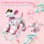VATOS Roboter Hund Kinder Ferngesteuerter Spielzeug - Interaktiver Anfassen und Folgen Roboterhund mit 17 Funktionen, programmierbarer Tanz Musik RC für Mädchen 3-12 Jahren