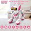 VATOS Roboter Hund Kinder Ferngesteuerter Spielzeug - Interaktiver Anfassen und Folgen Roboterhund mit 17 Funktionen, programmierbarer Tanz Musik RC für Mädchen 3-12 Jahren