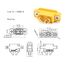 FLY RC 10 Stück Original XT60 XT60E XT60E-M Einbaustecker mit Innensechskantschrauben Montage Copter Drohne Lipo Akku