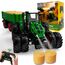 PENGBU RC Ferngesteuerter Traktor Ferngesteuert, Traktor Spielzeug ab 3 4 6 Jahre, Trecker Ferngesteuert mit Fernbedienung，Anhänger und Licht ab 3 4 6 Jahre, Weihnachten Geschenk für Kinder Jungen