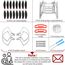 Craznick Propeller für DJI Mini 4K/2/SE/2 SE Drohnen Propellerschutz Landegestell Propellerhalterschutz Gimbal Abdeckung Insgesamt 24 Stück Zubehoer für DJI Mini 4K 2 SE Drohnen Zubehör Set