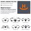 CYNOVA Drohnen Landeplatz,50cm / 20'' Universal Schnell Faltbar Landeplatz Drohne für Dji Mini 4K / Mini5 / Mini4 Pro/DJI Air3 / Mini 3 Pro /Mini2 /FPV, Drohnen Zubehör(50cm)