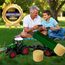 PENGBU RC Ferngesteuerter Traktor Ferngesteuert, Traktor Spielzeug ab 3 4 6 Jahre, Trecker Ferngesteuert mit Fernbedienung，Anhänger und Licht ab 3 4 6 Jahre, Weihnachten Geschenk für Kinder Jungen