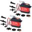 Miuzei 270° Digital RC Servo Motor 20KG Wasserdicht Servo Modellbau Lenkung mit Metallgetriebe für RC Modelle, Starrflügel, Auto, Roboter und Intelligenten DIY (2 Stücke)