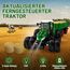 PENGBU RC Ferngesteuerter Traktor Ferngesteuert, Traktor Spielzeug ab 3 4 6 Jahre, Trecker Ferngesteuert mit Fernbedienung，Anhänger und Licht ab 3 4 6 Jahre, Weihnachten Geschenk für Kinder Jungen