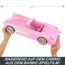 Hot Wheels Ferngesteuertes Auto, R/C Barbie Corvette - ferngesteuertes Fahrzeug, 1956 Corvette Stingray, 2,4 GHz Frequenz, bis zu 8 km/h, Platz für 2 Barbie-Puppen, HPW40