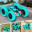 MidiVix Ferngesteuertes Auto, 90 Min Spielzeit, 2.4Ghz Doppelseitig 360° drehbare RC Stunt Crawler mit Scheinwerfern, 4WD Off Road Drift RC Auto Spielzeug Geschenke für Jungen 6-12 Hellblau