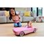 Hot Wheels Ferngesteuertes Auto, R/C Barbie Corvette - ferngesteuertes Fahrzeug, 1956 Corvette Stingray, 2,4 GHz Frequenz, bis zu 8 km/h, Platz für 2 Barbie-Puppen, HPW40