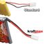 Kraftmax Akku Racing-Pack mit Tamiya Stecker - 9,6V / 2200mAh (min 2000 mAh) NiMH Akku/Hochleistungs RC Akkupack (Packung mit 2)