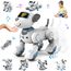 VATOS Roboter Hund Kinder Ferngesteuerter Spielzeug - Interaktiver Anfassen und Folgen Roboterhund mit 17 Funktionen, programmierbarer Tanz Musik RC Hund Roboter Spielzeug für Mädchen 3-12 Jahren