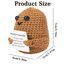 XBOCMY Pocket Hug Positive Kartoffel, Kreative Strickwolle Kartoffel Puppe, Mutmacher Geschenk, Gute Besserung, glücksbringer, Einschulung Geschenk, Alles Wird gut