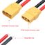 YIXISI 2 Paar XT90 Stecker Männlich Weiblich Stecker, XT90 Plug Male Female Connector mit Mantel Gehäuse Stecker, mit 100mm 10AWG Silikondraht, für RC Lipo Batterie FPV Drohne