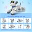 VATOS Roboter Hund Kinder Ferngesteuerter Spielzeug - Interaktiver Anfassen und Folgen Roboterhund mit 17 Funktionen, programmierbarer Tanz Musik RC Hund Roboter Spielzeug für Mädchen 3-12 Jahren