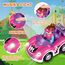 Pup Go Kleinkind RC Cartoon Rennwagen für Jungen 18 Monate Nikolausgeschenk für Mädchen, 2 austauschbare Puppen mit Musik und Lichtern, das Erste Ferngesteuerte Auto