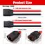 YIXISI 2 Paar XT90 Stecker Männlich Weiblich Stecker, XT90 Plug Male Female Connector mit Mantel Gehäuse Stecker, mit 100mm 10AWG Silikondraht, für RC Lipo Batterie FPV Drohne, Schwarz