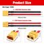 YIXISI 3 Paar XT60 Stecker Männlich Weiblich Stecker, XT60 Plug Male Female Connector mit 100mm 12AWG Silikondraht, für RC Lipo Batterie FPV Drohne