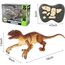 Kizmyee Dinosaurier Spielzeug, Dino Ferngesteuertes Velociraptor für Kinder, Realistische Gehbewegungen, Brüllt, Leuchtende Augen und Kopfschütteln, Kindergeburtstag Geburtstag Geschenke für Kinder