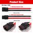 YIXISI 3 Paar XT60 XT60H Stecker Männlich Weiblich Stecker, XT60H Plug Male Female Connector mit Mantel Gehäuse Stecker, mit 100mm 12AWG Silikondraht, für RC Lipo Batterie FPV Drohne, Schwarz