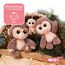NICI 46945 Original – Glubschis Hobson 15 cm – Kuscheltier AFFE Augen – Flauschiges Plüschtier mit großen Glitzeraugen – Schmusetier für Kuscheltierliebhaber, braun/beige, 25 cm