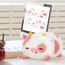 Mewaii Erdbeerkuh Plüschkissen 20CM Weiches Kawaii Kuscheltier für Kinder,Niedliches Erdbeerkuh Plüschtier,Perfektes Kuschelkissen und Geschenk