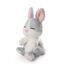 NICI Kuscheltier Hase grau 12 cm – Stofftier aus weichem Plüsch, niedliches Plüschtier im Körbchen zum Kuscheln und Spielen, für Kinder & Erwachsene, 48706, tolle Geschenkidee, hellgrau