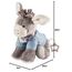 Sterntaler Spieluhr M Esel Emmi – Babyspieluhr aus Flausch & Jersey - Kuscheltier waschbar mit entnehmbarem Spielwerk, Melodie „La Le Lu“ – Einschlafhilfe ab Geburt - zuhause & unterwegs – 20x20x9 cm