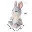 NICI Kuscheltier Hase grau 12 cm – Stofftier aus weichem Plüsch, niedliches Plüschtier im Körbchen zum Kuscheln und Spielen, für Kinder & Erwachsene, 48706, tolle Geschenkidee, hellgrau