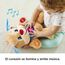 Fisher-Price Lernspaß-Hündchen mit drei Stufen | sprechendes Kuscheltier mit Musik als Kinderspielzeug und Baby Spielzeug | Interaktiver Teddybär, Version: Spanisch, FPM53