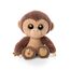 NICI 46949 Original – Glubschis Hobson 25 cm – Kuscheltier Affe mit großen Augen – Flauschiges Plüschtier mit Glitzeraugen – Schmusetier für Kuscheltierliebhaber, braun/beige, 9 cm