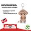 NICI 46941 Original – Glubschis Schlüsselanhänger Hobson 9cm – Affen Kuscheltieranhänger mit Schlüsselring für Schlüsselband, Schlüsselbund & Schlüsselhalter, braun/beige