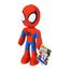 Simba 6315875810X06-Disney Marvel Spidey, 25cm Plüschfigur mit Glow in the Dark Augen, Spiderman Filmfigur, Plüschspielzeug, Spinne, Comic Figur, Superheld, ab den ersten Lebensmonaten geeignet