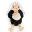 Uni-Toys - Strauß mit Braut-Schleier - 28 cm (Höhe) - Plüsch-Vogel, Brautstrauß - Plüschtier, Kuscheltier, Weiß