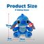 TY Disney Beanies Stitch Plüschtier - Weicher Teddy für Kinder und Babys - Kuscheliges Sammler-Stofftier, Blue