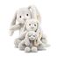 Steiff Hoppie Hase mit Schlappohren 28 cm hellgrau, Plüschtier, Soft Cuddly Friends, flauschiges Stofftier zum Kuscheln und Spielen, Kuscheltier für Mädchen und Jungen, waschmaschinenfest